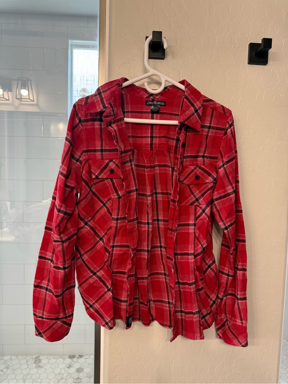 Metal Mulisha Red Plaid Button-Up Shirt